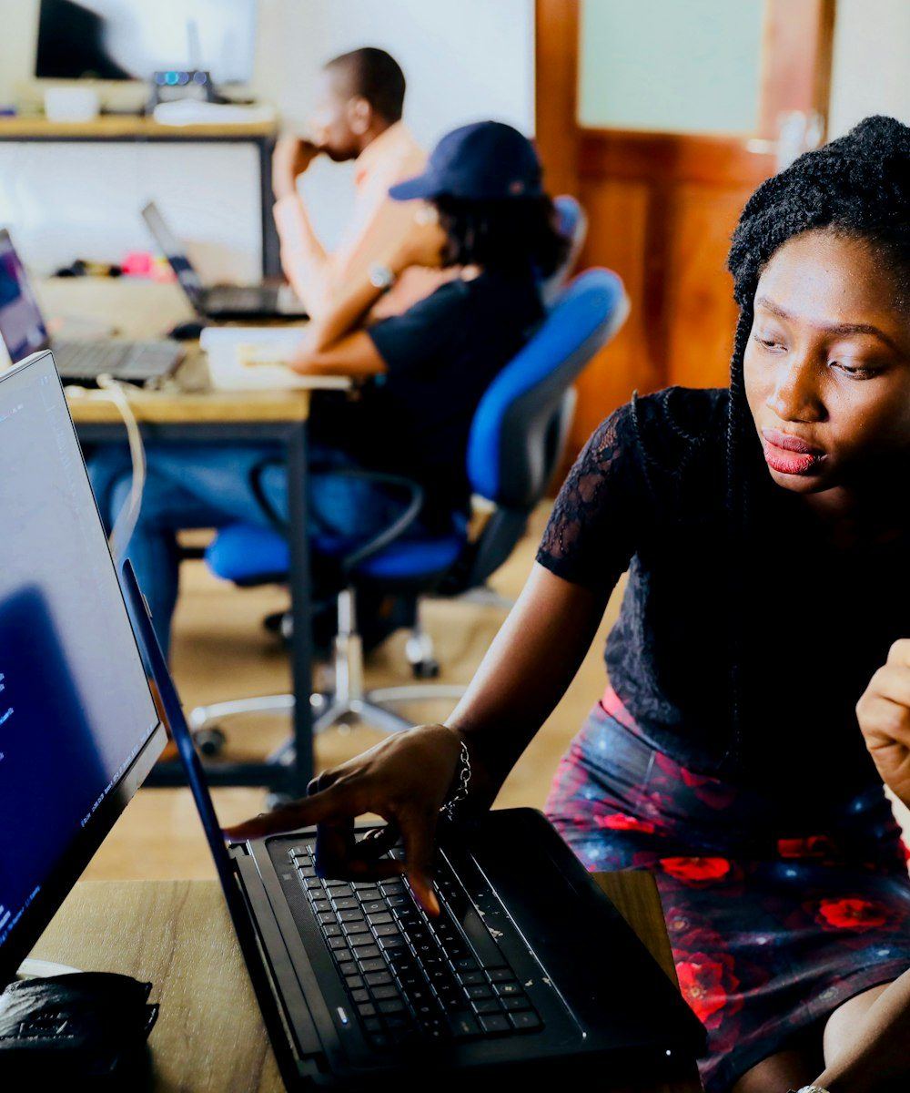 Growth strategist analyzing SEO performance data on screen